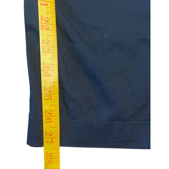 Nike Dri-Fit Flat Front Golf Pants 34x30 Navy Blue Lightweight Cotton Blend EUC - Picture 6 of 9